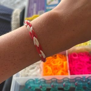 Red & white bracelet